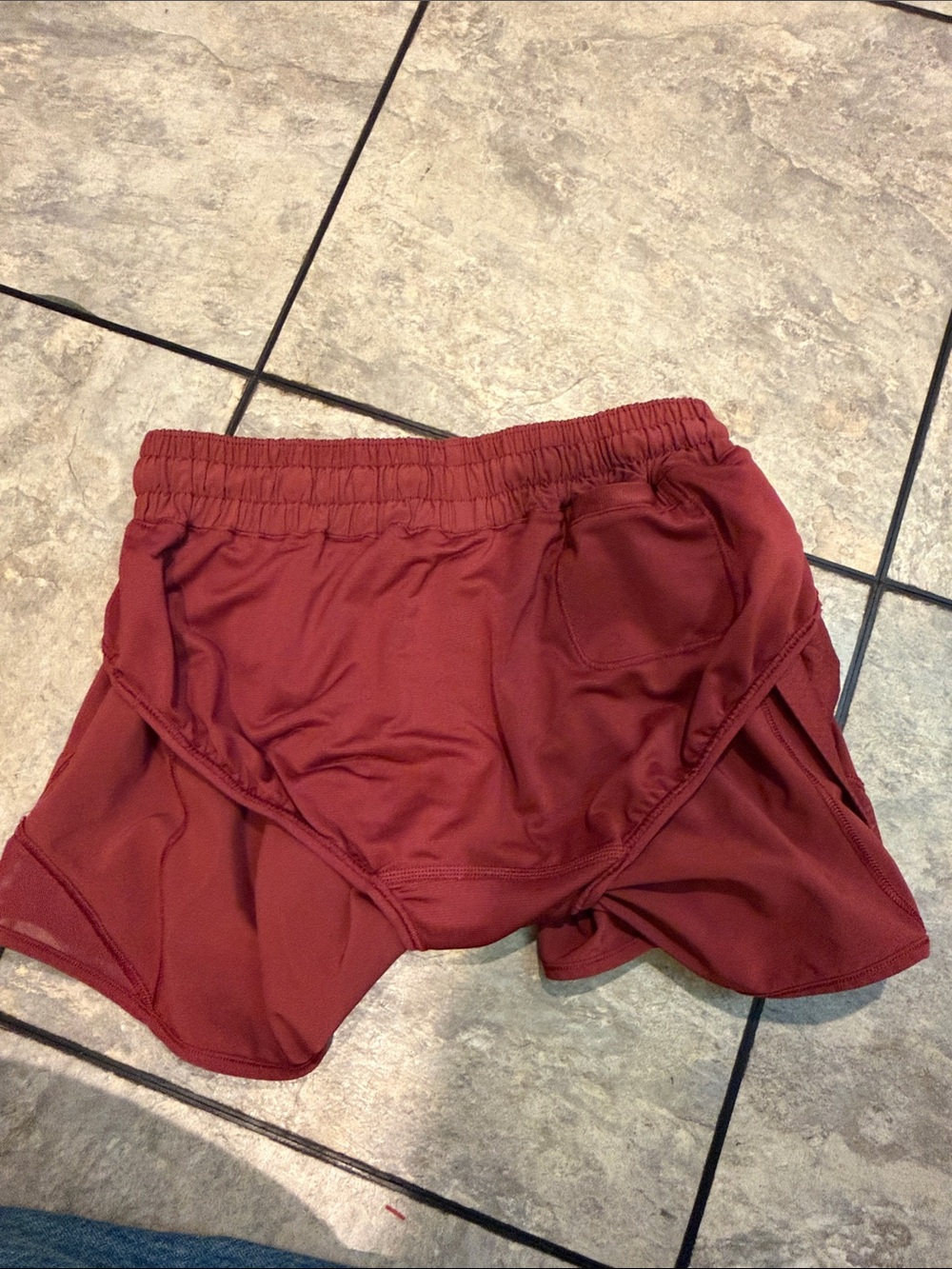 Lululemon Women's Maroon Athletic Shorts - Picture 4 of 10